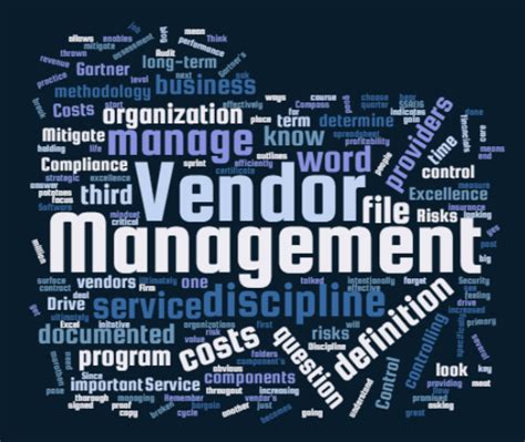 top  reasons     vendor management program