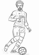 Salah Mohamed Ausmalbilder Colorir Ausmalbild Kleurplaat Supercoloring Futebol Jogadores Voetbal Messi Berühmte Kleurplaten Kategorien sketch template