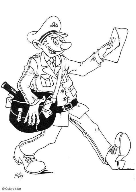 coloring page postal worker  printable coloring pages img