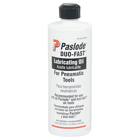 paslode air tool oil lubrication oil   oz container size bottle ra grainger