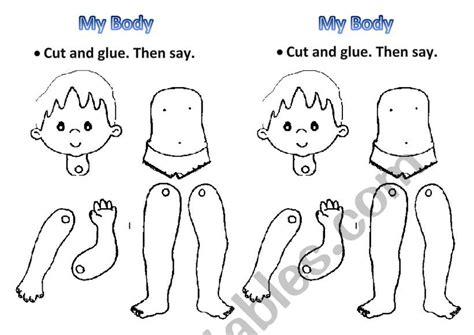 body parts esl worksheet  sollycap