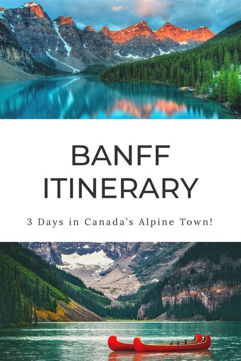 banff itinerary how to spend 3 days in banff canada alberta canada