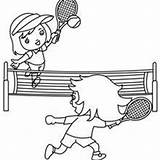 Tennis Court Coloring Players Pages Sport Hellokids Hight Referee Chair His sketch template
