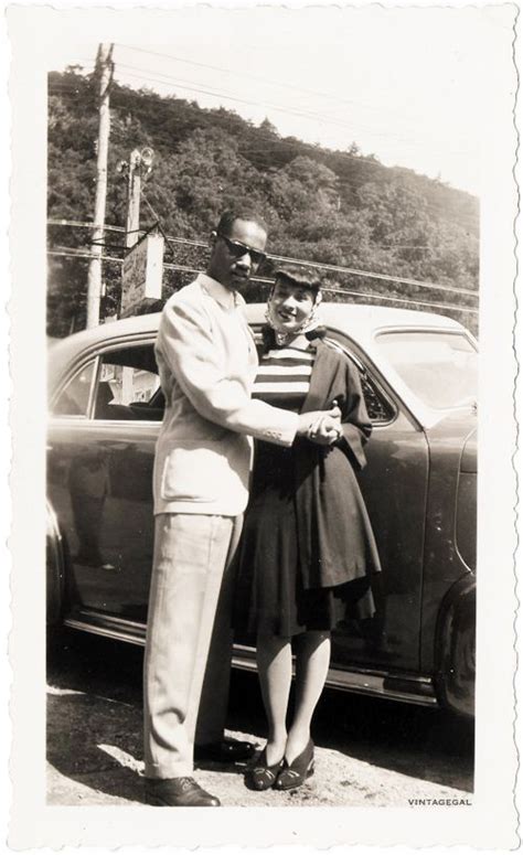 1940s Couple War Era Photo Man And Woman Near Car Mixed Suit Dress