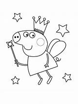 Coloring Peppa Pig Pages Printable Fairy Color Good Kids Rocks Sheets Pdf Colouring Print Friends Getcolorings Everfreecoloring Getdrawings Sheet Elephant sketch template