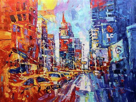 abstract modern  york art painting  royo liu fine art america