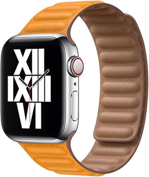 leather link strap  apple  band mm mm mm mm watchband original magnetic loop