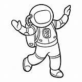 Astronauta Astronaut Childrencoloring sketch template