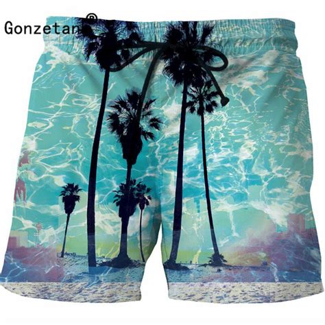 gonzetank 2017 sexy 3d men classic print shorts men boxers cargo shorts