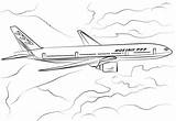 Boeing 777 Coloring Airbus Pages Printable Kleurplaat Color Colouring Drawing Supercoloring Kleurplaten Airplanes Paper sketch template