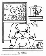 Coloring Pages Shopping Pet Store Kids Christmas Clipart Sheets Sheet Cartoon Animals Children Honkingdonkey Clip Library Choose Board Popular Coloringhome sketch template