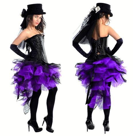 black purple burlesque mardi gras skirt tutu       dress