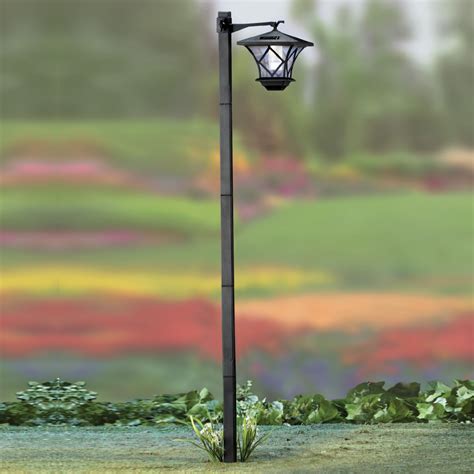 solar  ft lantern lamp post stake light  ebay