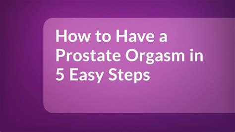 How To Give Yourself A Prostate Orgasm – Telegraph