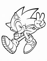 Sonic Hedgehog Coloring Printable Pages Getcolorings sketch template