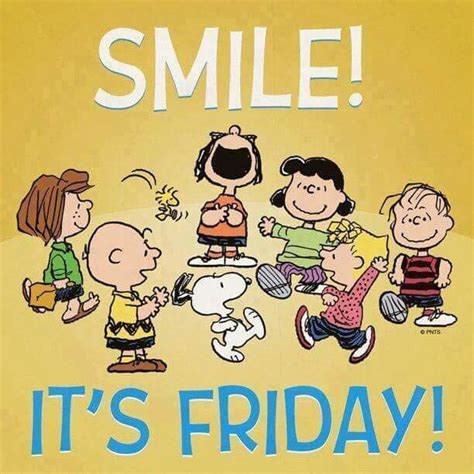Smile Snoopy It S Friday Snoopy Friday Snoopy Love