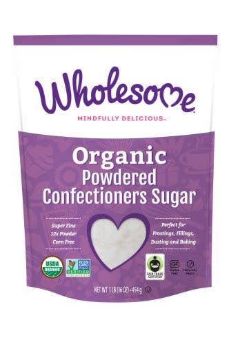wholesome sweeteners fair trade organic powdered confectioners sugar