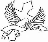 Dove Holy Spirit Tattoo Cross Drawing Crosses Clipart Simple Tattoos Doves Designs Clip Drawn Bird Drawings Stripe Clipartmag Cliparts Thebodyisacanvas sketch template