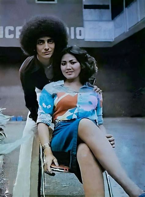 Achmas Albar Dan Rini S Bono Circa 1975 Selebritas Gadis Foto Keluarga