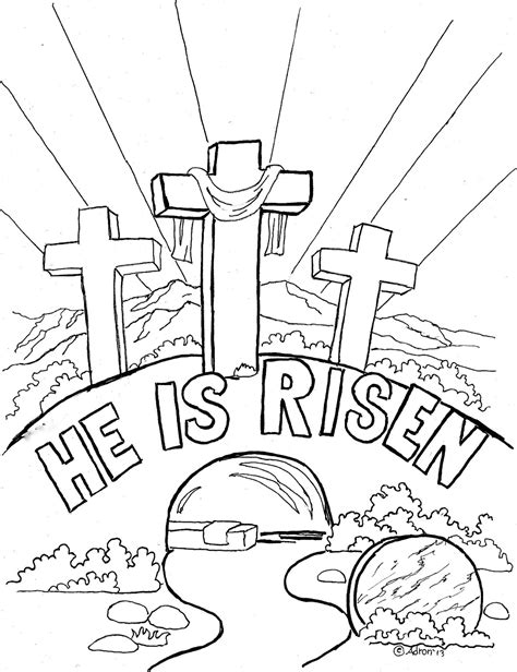 coloring pages  kids   adron easter coloring page  kids   risen
