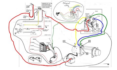 warn  winch solenoid wiring diagram wiring diagram  schematic