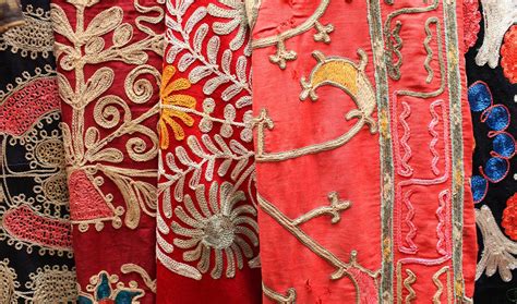 sedas de uzbekistan textile fiber art silk road antique textiles uzbekistan suzani silk