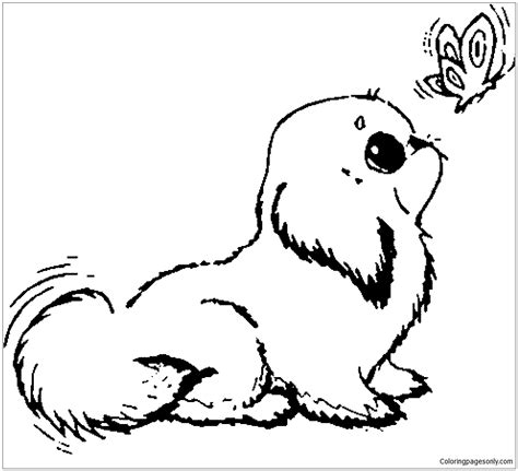 unique puppy dog coloring page  printable coloring pages