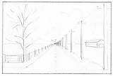 Perspective Drawing Point Landscape Draw Spring Step Scene Road Drawings Trees Telephone Linear Tutorial Paintingvalley Poles Sketches Details Pt Beginners sketch template
