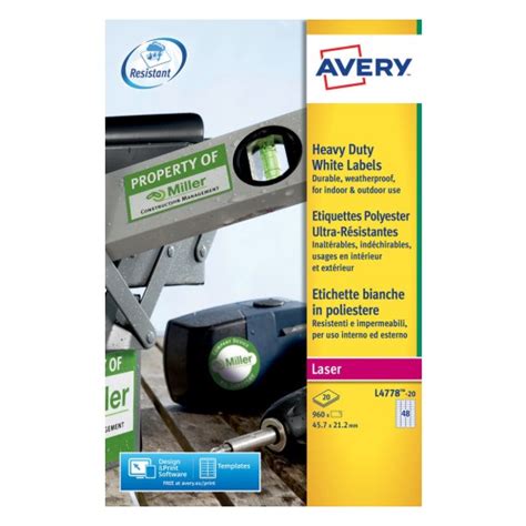 resistant labels   avery