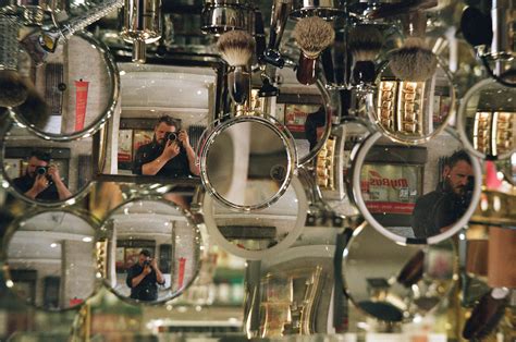 Inverted Shaving Mirror Selfie James Greenoff Photography