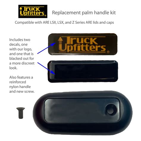 buy  truck upfitters replacement palm handle  lsii  lsx tonneau lid  series