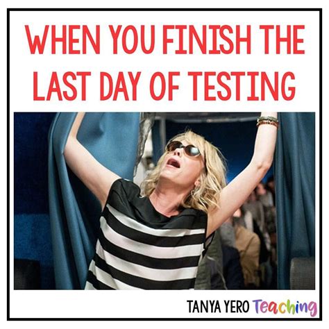 comment below when is your last day of testing