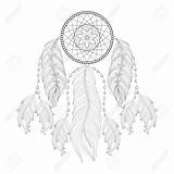 Mandala Drawn Hand Dreamcatcher Catcher Pages Coloring Baseball Getcolorings Cool Fresh Getdrawings Colorings sketch template