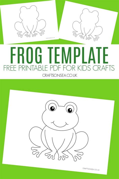 frog template  printable    frog template frog life
