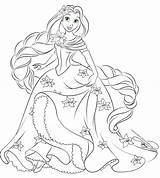 Disney Pages Coloring Raiponce Rapunzel Princess Choose Board sketch template