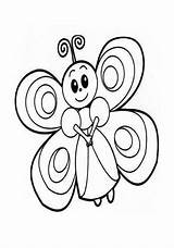 Colorir Borboleta Butterflies Preschoolcrafts sketch template