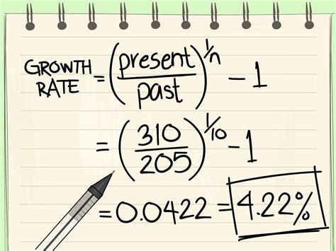 calculate growth rate  calculator wikihow