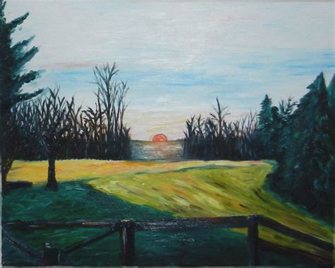 knickerbocker style design impressionist landscape oil paintings
