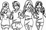 Coloring Friends Pages Anime Drawing Four Forever Printable Bff Friend Girl Color Drawings Friendship Wecoloringpage Print Cartoon Getcolorings Colorings Frie sketch template
