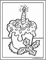Cupcake Coloring Christmas Pages Pdf Printable Colorwithfuzzy Printables Kids Comments sketch template