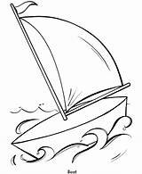 Coloring Pages Easy Sailboat Kids Simple Shapes Colouring Army Truck Toddlers Boat Drawing Totoro Sail Objects Printable Creative Neighbor Line sketch template