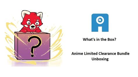 unboxing anime limited clearance mystery bundle whats   box youtube