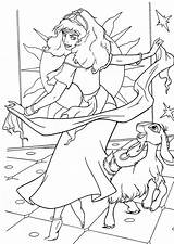 Dame Notre Esmeralda Bossu Hunchback Walt Goat Coloriages Djali Danse Colorier Jorobado Coloori Febo sketch template