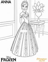 Frozen Pages Anna Princess Coloring Flower Color Printable Print Coloringpagesonly sketch template