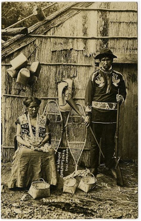 Ojibwa Couple – 1908 Native American Peoples Native American Images