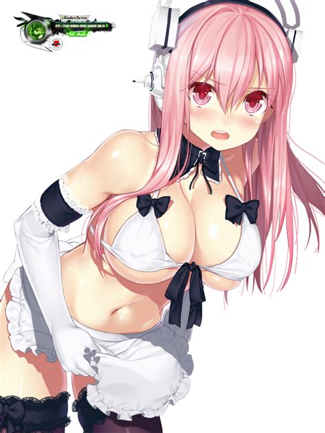 Super Sonico Sonico Sexy Bikini Maid Echii Render Ors