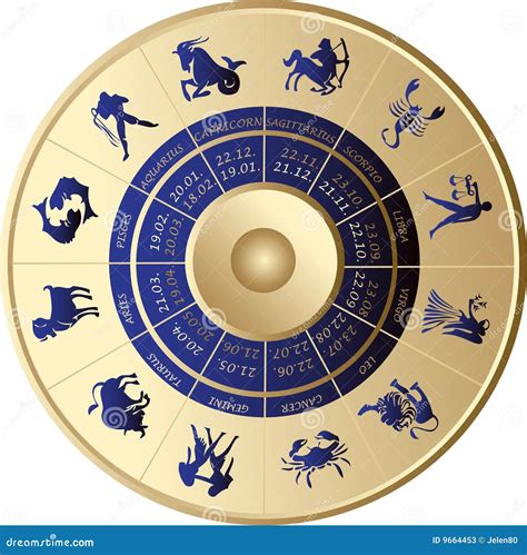 horoscoop stock illustratie illustration  astrologie