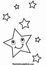 Coloring Star Stars Pages Sky Printable Kids Shooting Constellation Drawing Shape Hearts Moon Trek Bethlehem Enterprise Entitlementtrap Wars Colouring Color sketch template