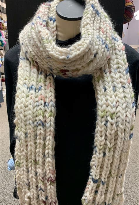 flat brioche scarf imagiknit yarn shop