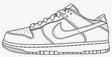 Nike Coloring Shoe Shoes Drawing Outline Air Force Sneakers Pages Kids Easy Sneaker Clipart Dunk Template Football Line Running Tennis sketch template